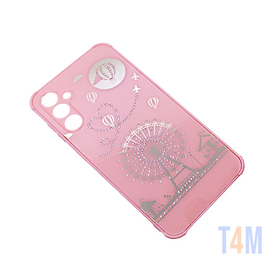 Capa Duro Designer para Samsung Galaxy A14 5G Rosa